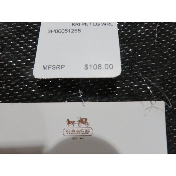 Coach Kristen Coral Patent Leather Flap Large Wristlet Wallet Clutch - Picture 14 of 16